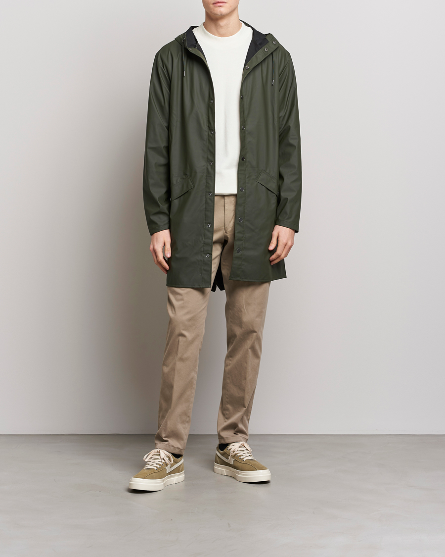 Heren | Jassen | RAINS | Long Jacket Green
