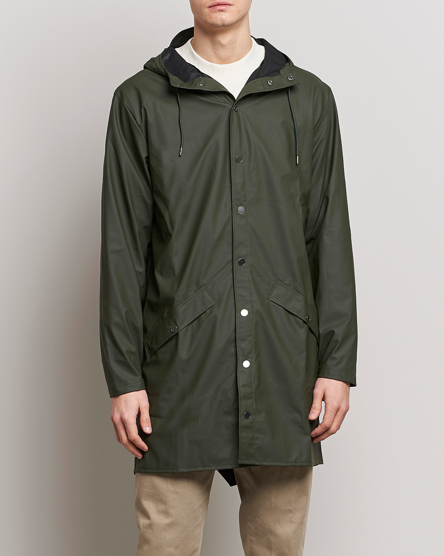 Heren | Regenjassen | RAINS | Long Jacket Green