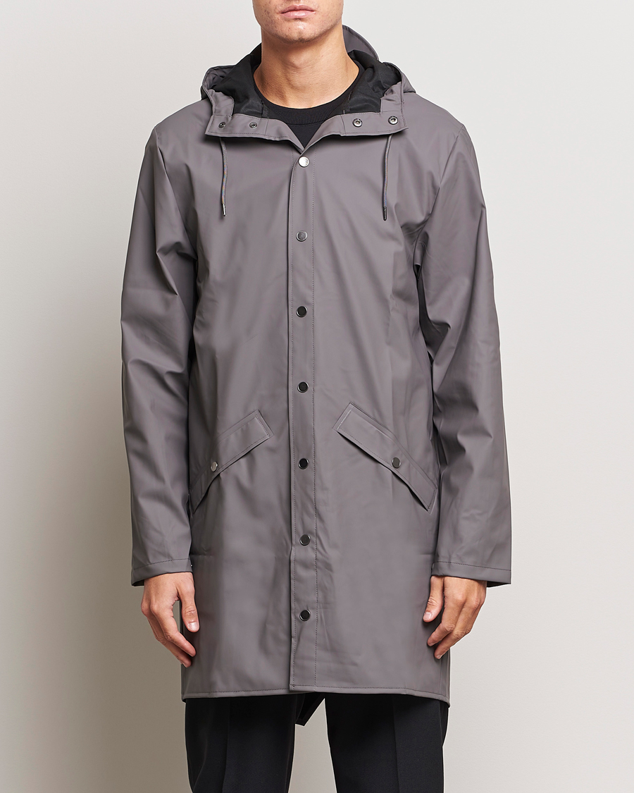 Heren | Klassieke jassen | RAINS | Long Jacket Grey