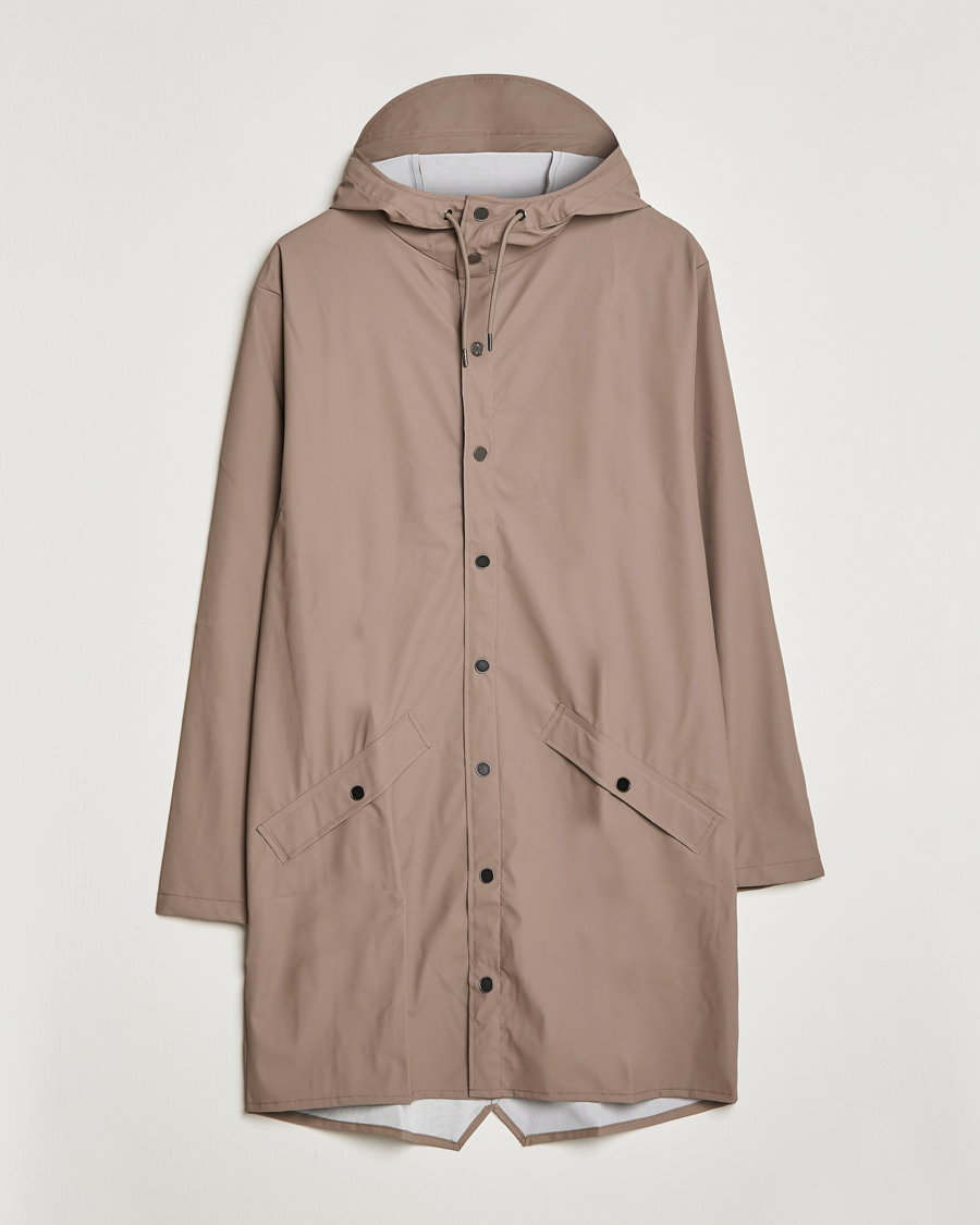 Heren | Jassen | RAINS | Long Jacket Taupe