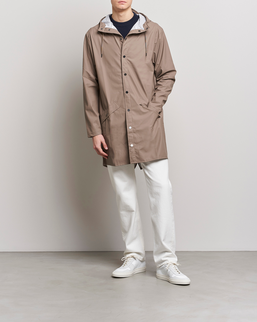 Heren | Jassen | RAINS | Long Jacket Taupe