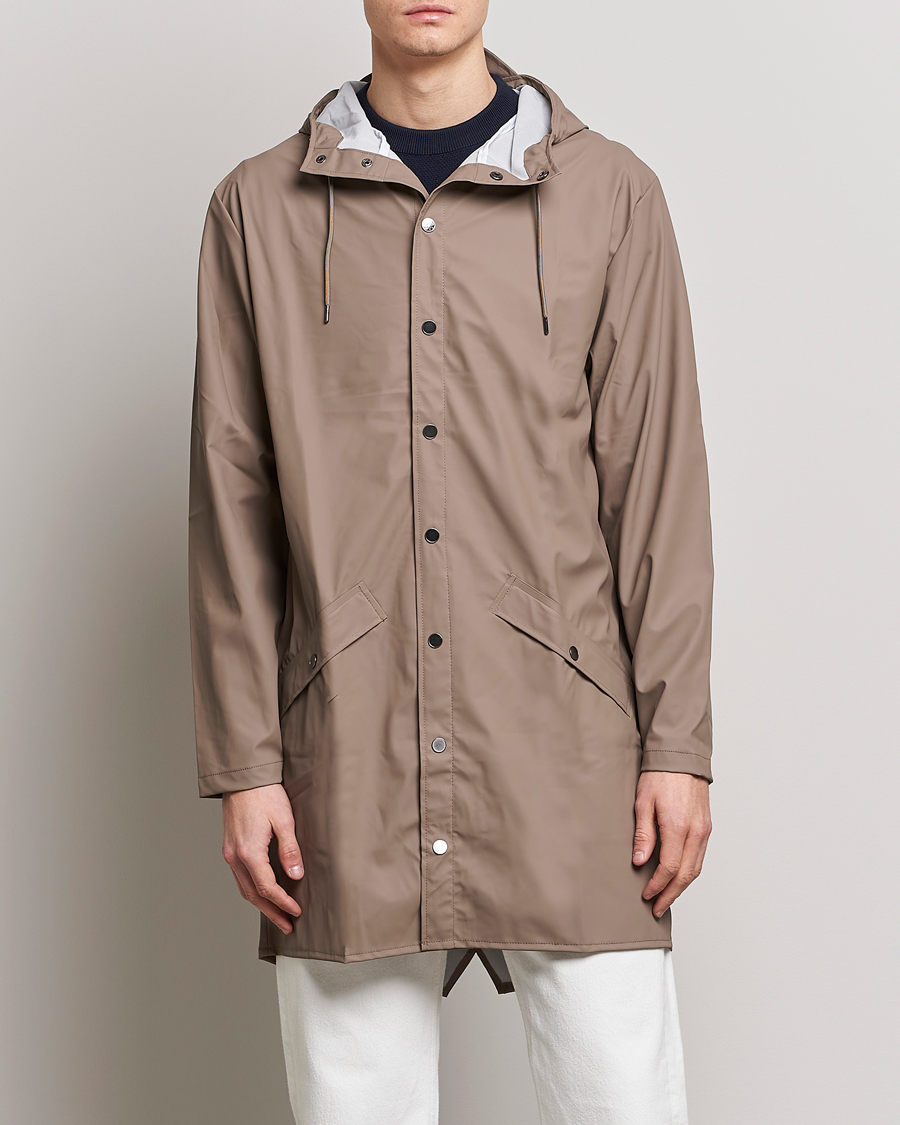 Heren | Jassen | RAINS | Long Jacket Taupe