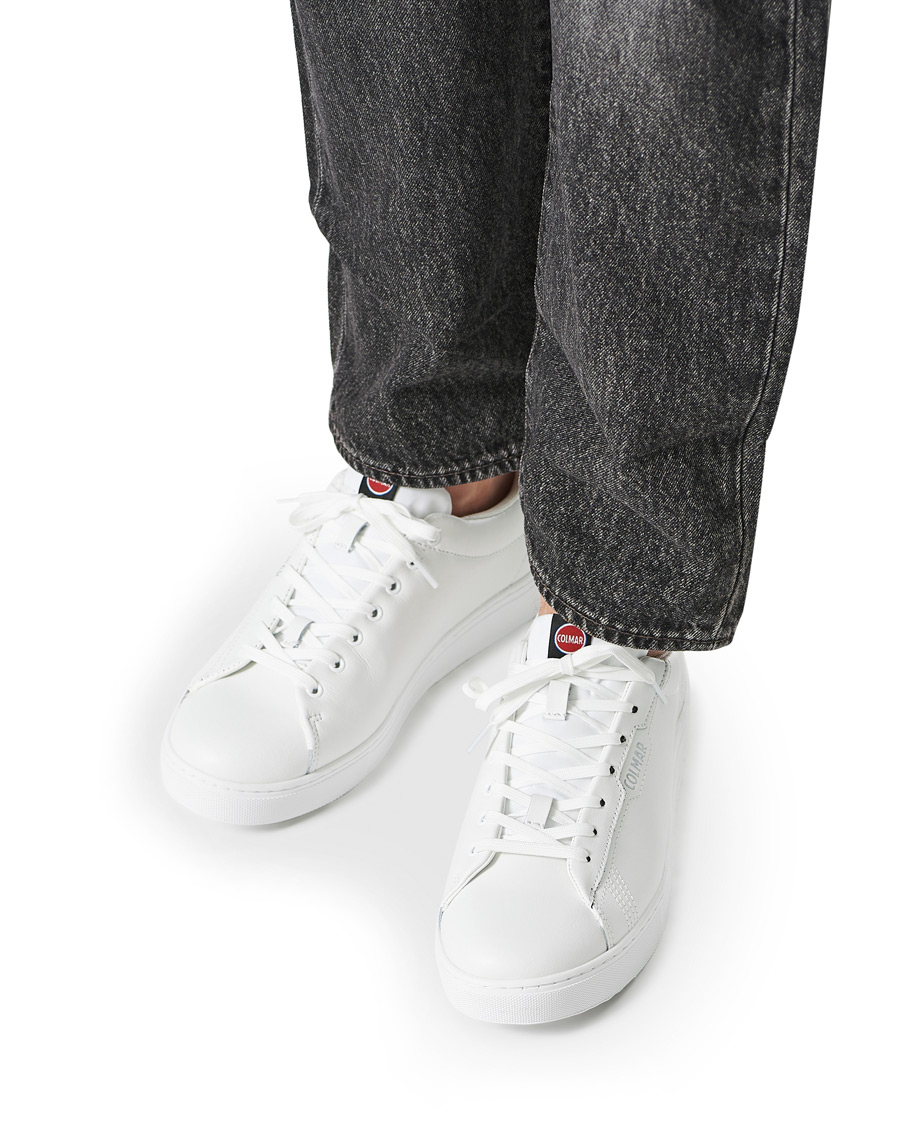 Heren | Colmar Bates Retro Tennis Sneaker White | Colmar | Bates Retro Tennis Sneaker White