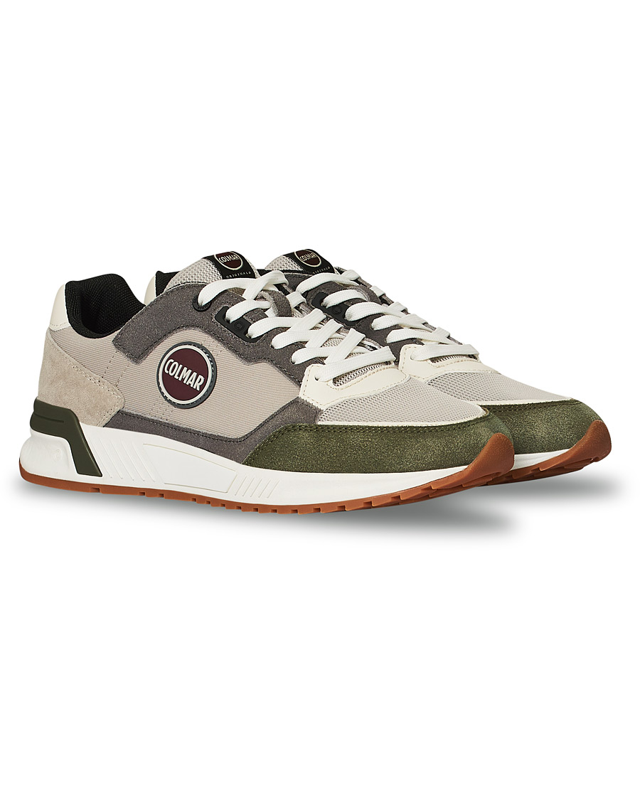 Heren | Colmar Dalton Vice Sneaker Beige/Green/White | Colmar | Dalton Vice Sneaker Beige/Green/White
