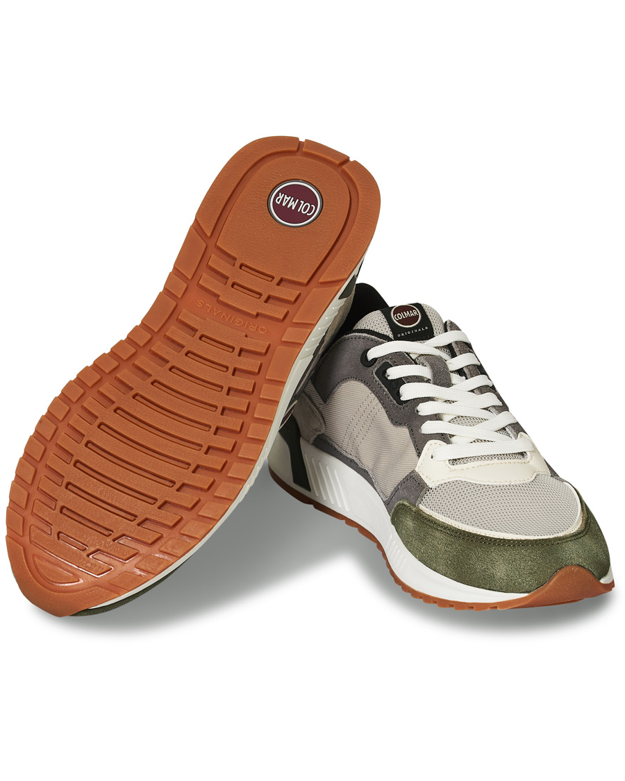 Heren | Colmar Dalton Vice Sneaker Beige/Green/White | Colmar | Dalton Vice Sneaker Beige/Green/White