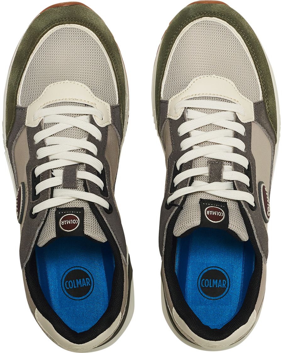 Heren | Colmar Dalton Vice Sneaker Beige/Green/White | Colmar | Dalton Vice Sneaker Beige/Green/White