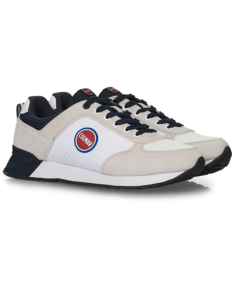 Heren | Colmar Travis Authentic Sneakers White | Colmar | Travis Authentic Sneakers White
