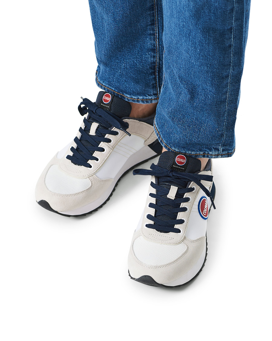 Heren | Colmar Travis Authentic Sneakers White | Colmar | Travis Authentic Sneakers White