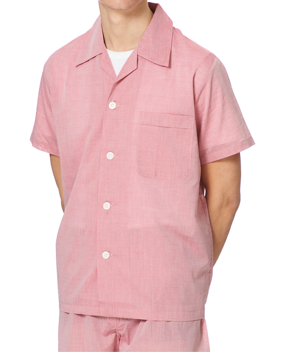 Heren | Pyjama's en gewaden | Derek Rose | Shortie Cotton Pyjama Set Red