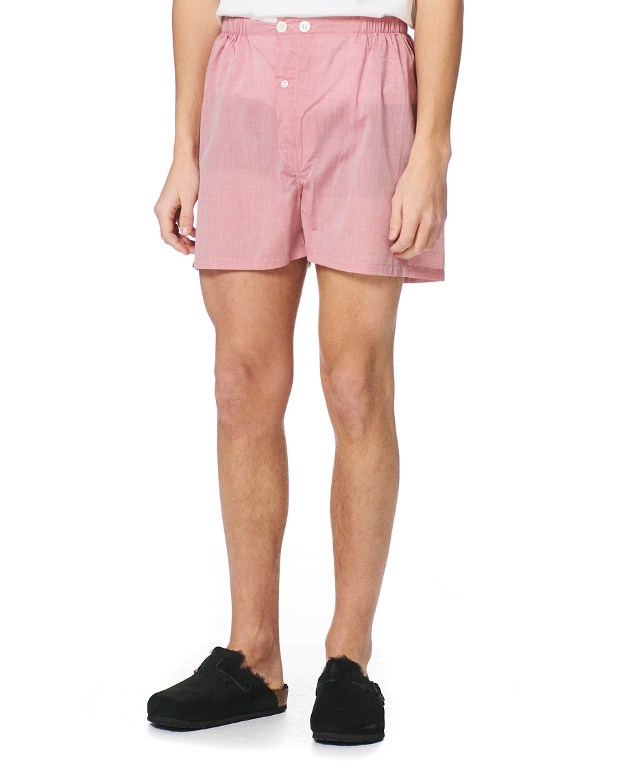 Heren | Pyjama's en gewaden | Derek Rose | Shortie Cotton Pyjama Set Red