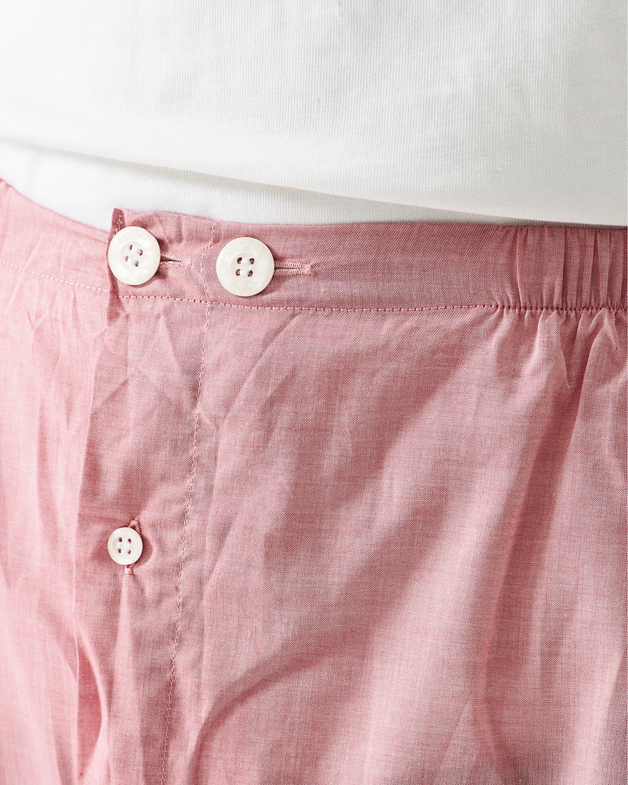 Heren | Pyjama's en gewaden | Derek Rose | Shortie Cotton Pyjama Set Red