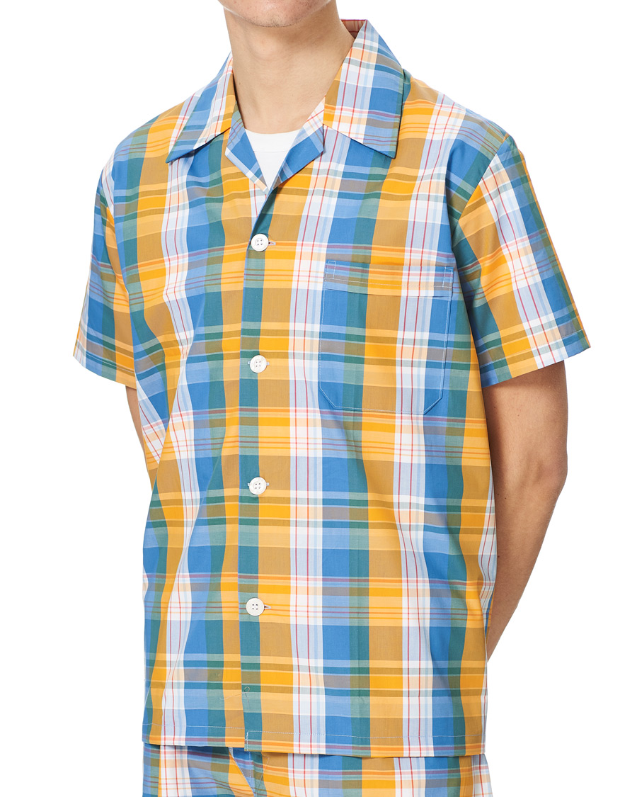 Heren | Pyjama's en gewaden | Derek Rose | Shortie Checked Cotton Pyjama Set Multi
