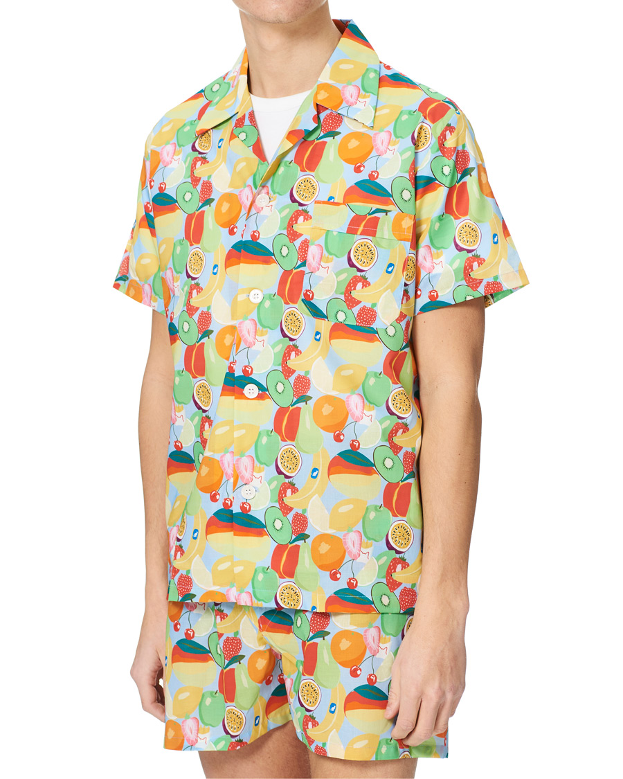 Heren | Pyjama's en gewaden | Derek Rose | Shortie Mutli Printed Cotton Pyjama Set Multi