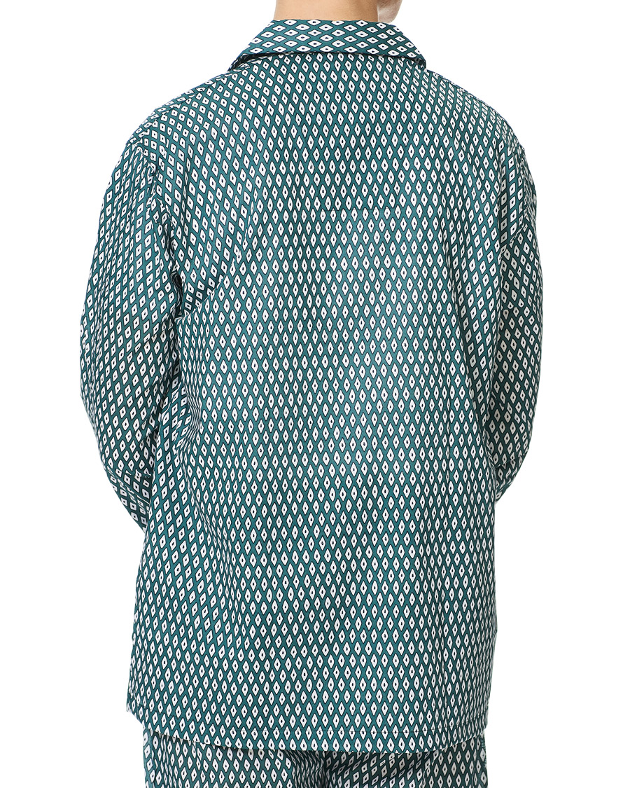 Heren | Pyjama's en gewaden | Derek Rose | Printed Cotton Pyjama Set Green