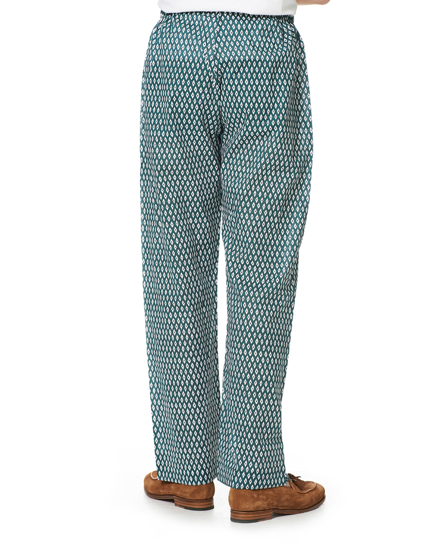 Heren | Pyjama's en gewaden | Derek Rose | Printed Cotton Pyjama Set Green