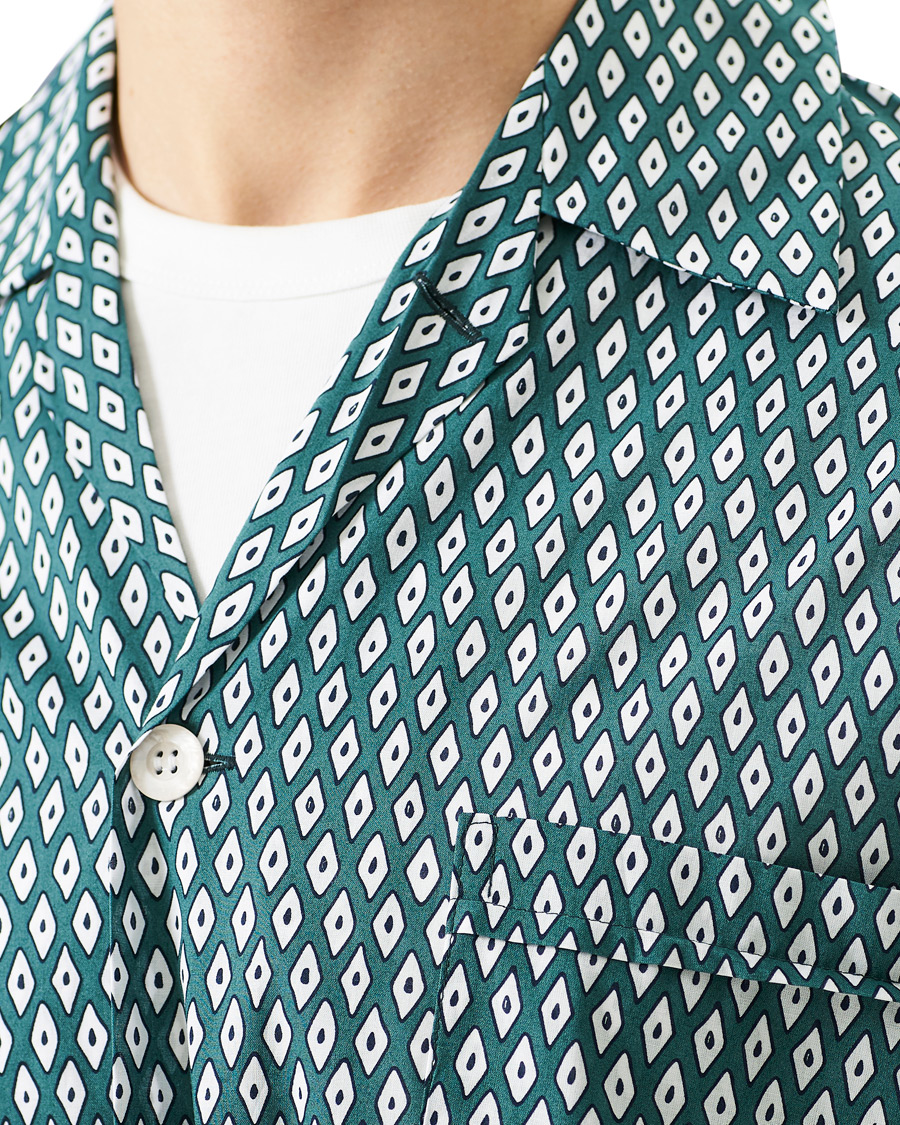 Heren | Pyjama's en gewaden | Derek Rose | Printed Cotton Pyjama Set Green