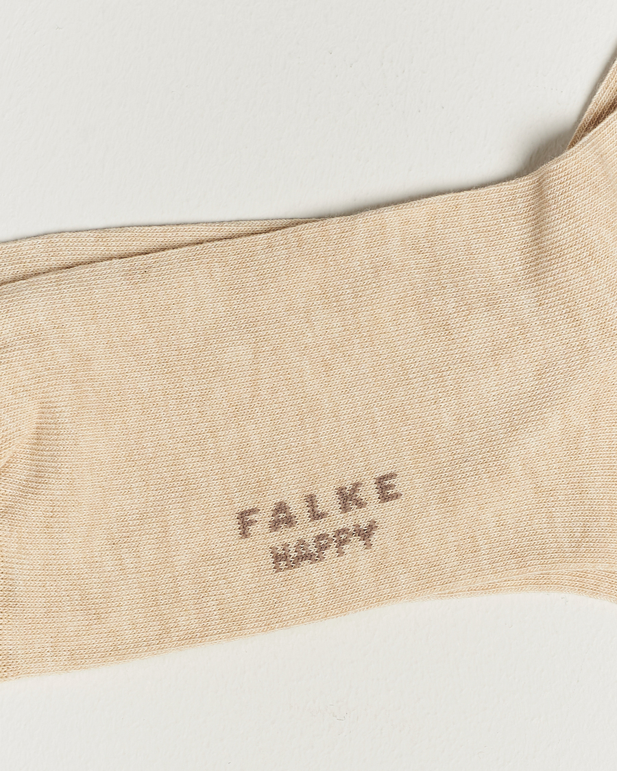 Heren |  | Falke | Happy 2-Pack Cotton Socks Sand