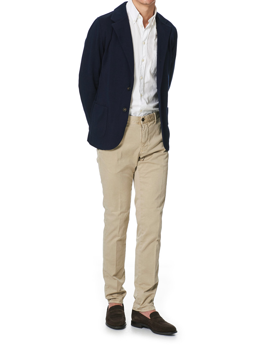 Heren | Blazers | Lardini | Knitted Cotton Blazer Navy