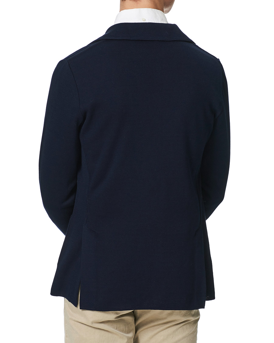 Heren | Blazers | Lardini | Knitted Cotton Blazer Navy