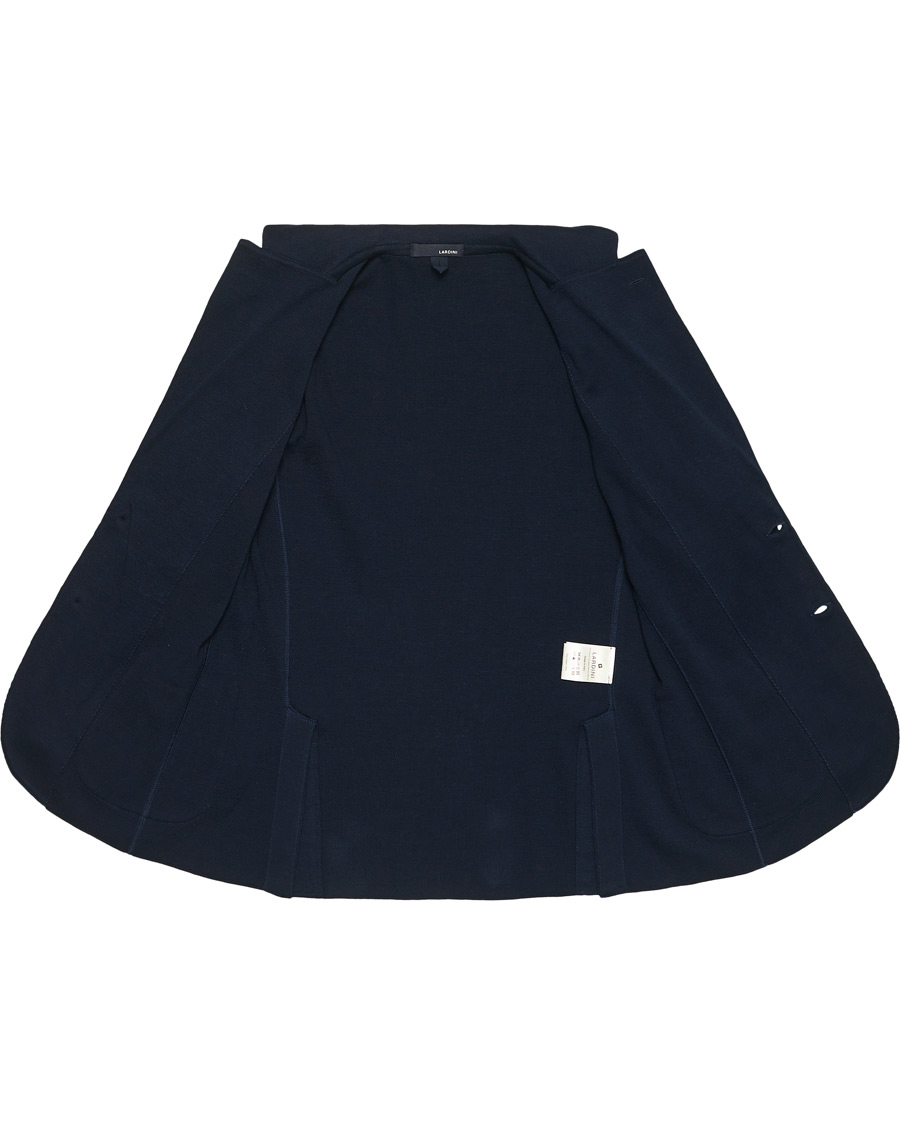 Heren | Blazers | Lardini | Knitted Cotton Blazer Navy