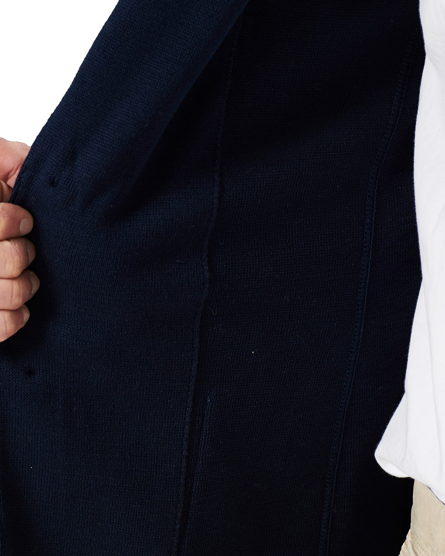 Heren | Blazers | Lardini | Knitted Cotton Blazer Navy