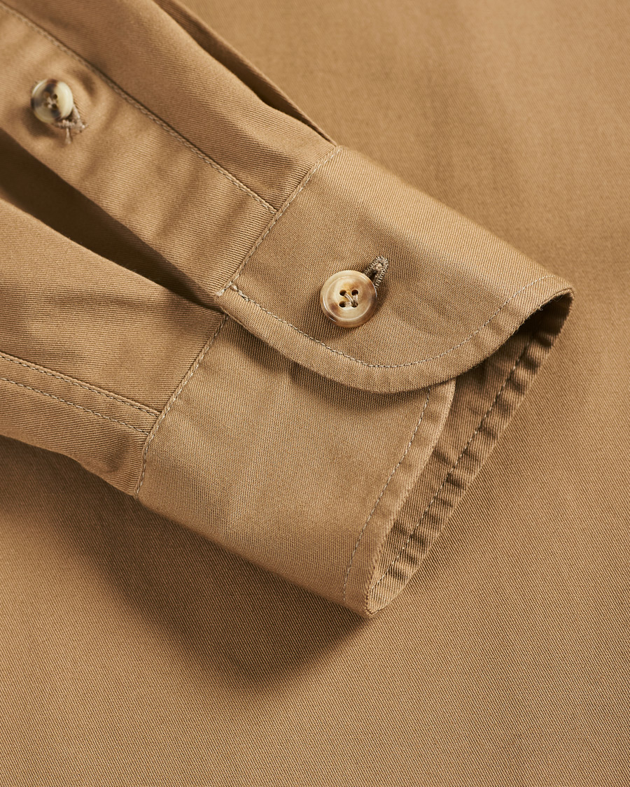Heren | Overhemden | Lardini | Cotton Safari Pocket Overshirt Sand