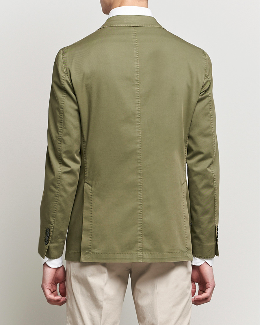 Heren | Blazers | L.B.M. 1911 | Jack Regular Fit Cotton Stretch Blazer Olive