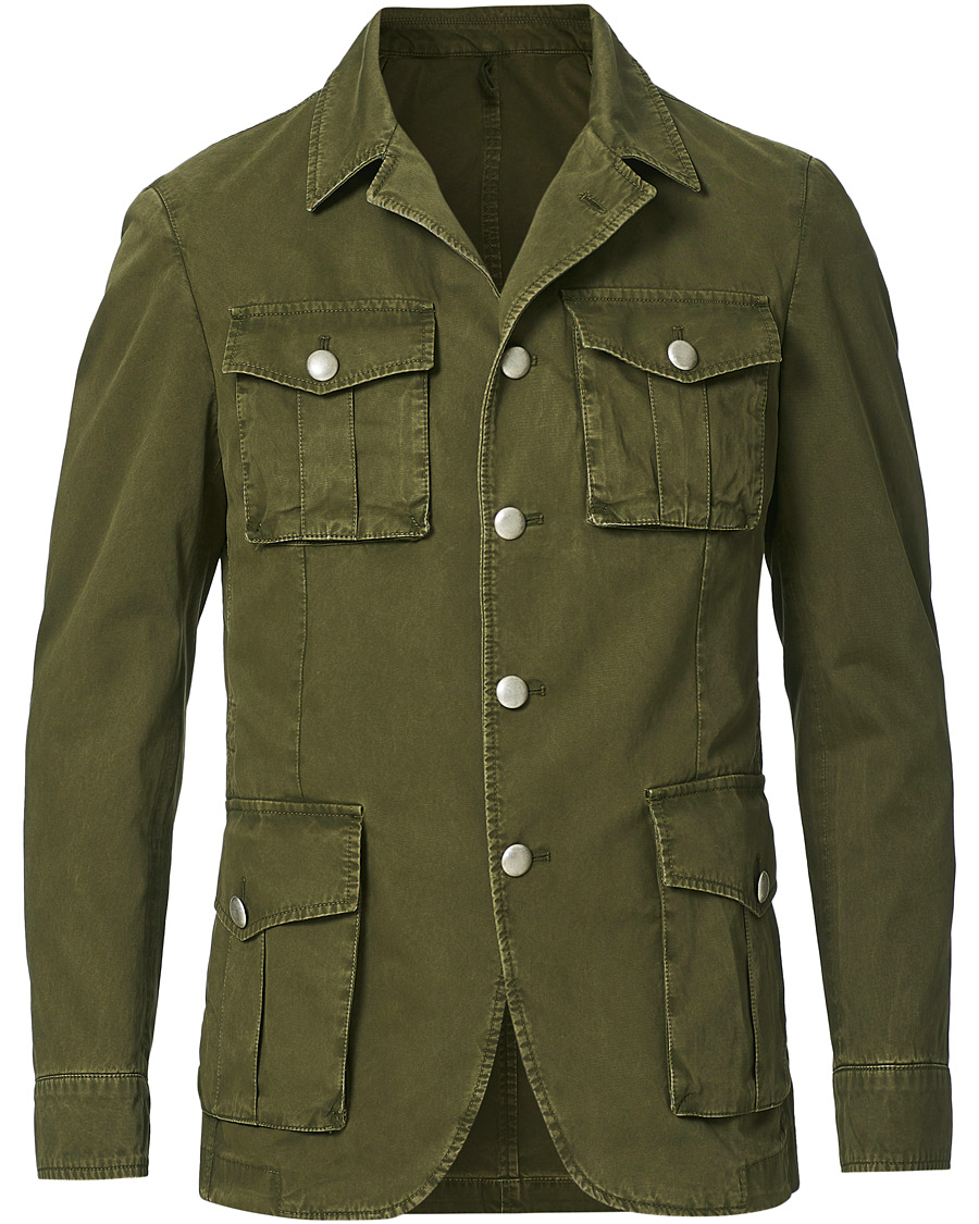 Heren | Jassen | L.B.M. 1911 | Cotton Gabardine Field Jacket Olive