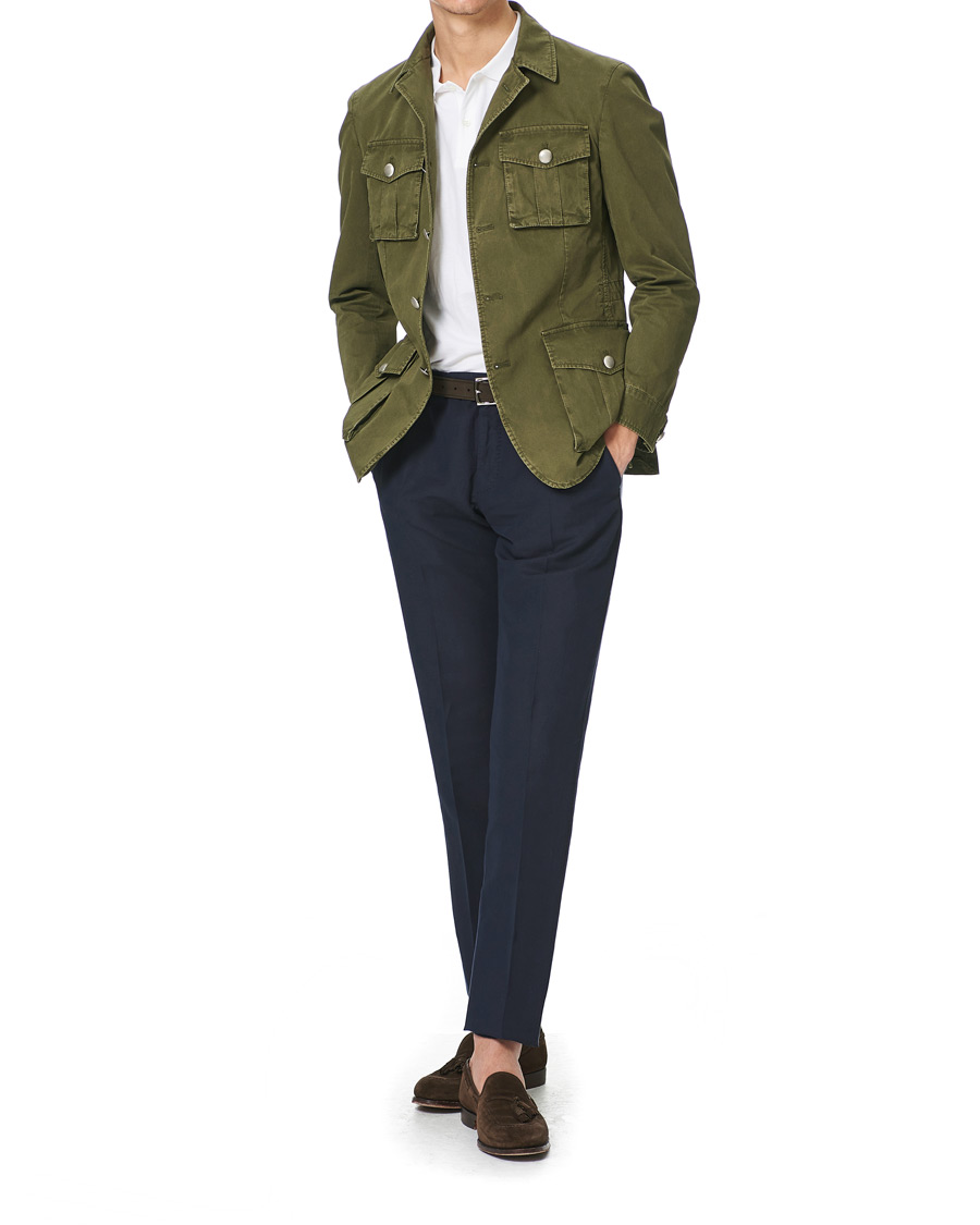 Heren | Jassen | L.B.M. 1911 | Cotton Gabardine Field Jacket Olive