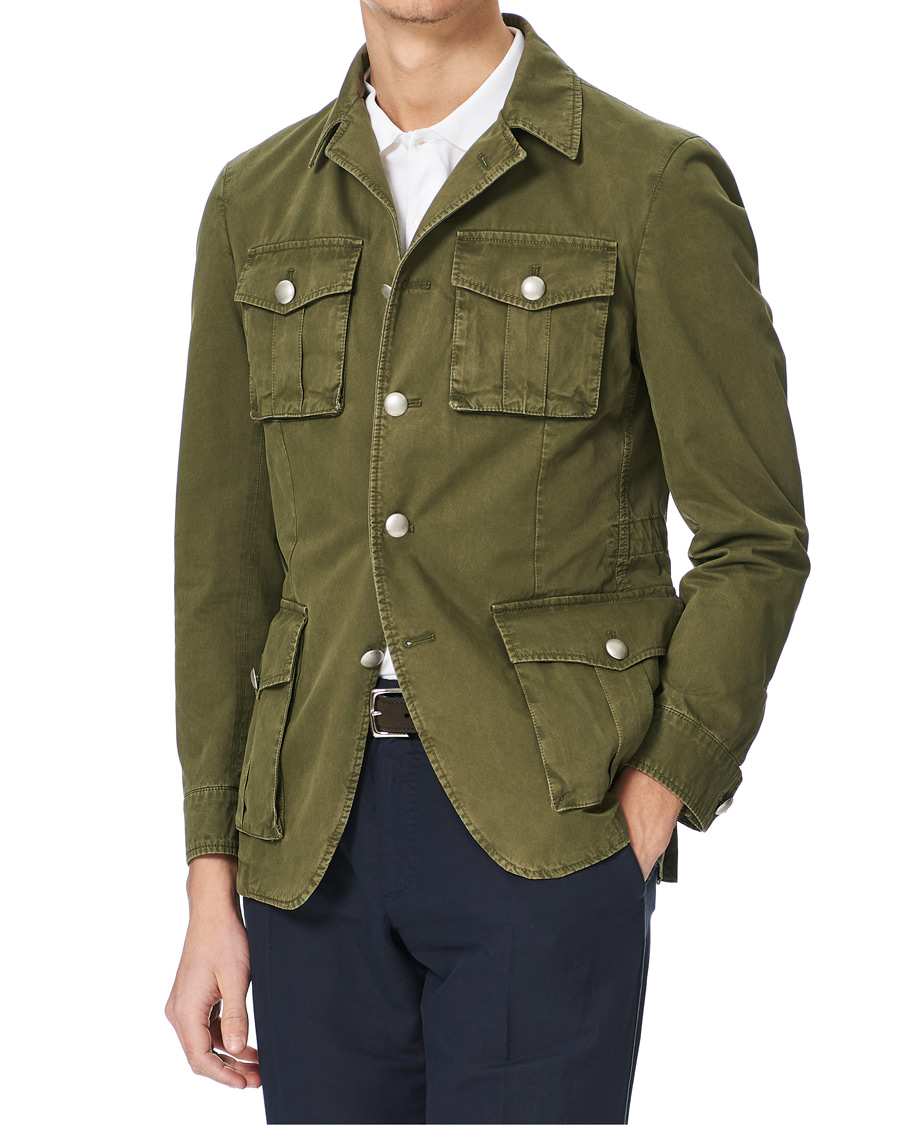 Heren | Jassen | L.B.M. 1911 | Cotton Gabardine Field Jacket Olive
