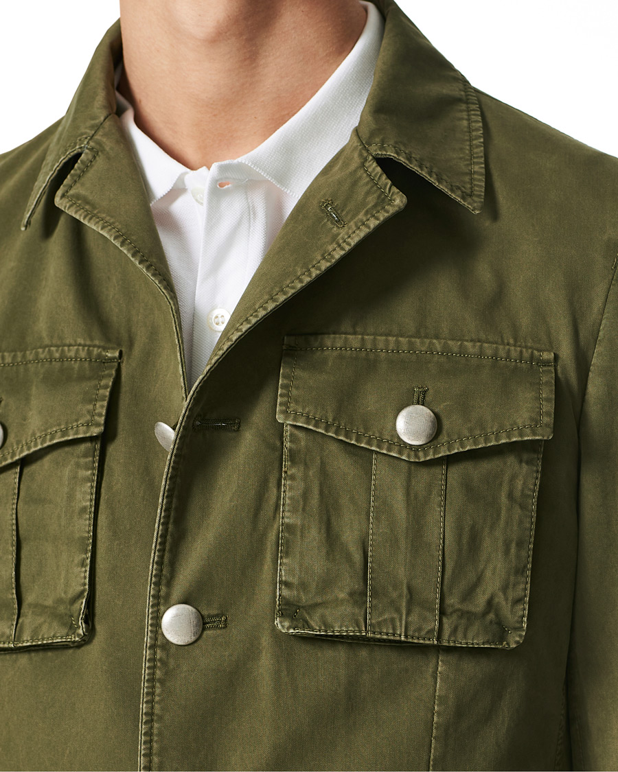 Heren | Jassen | L.B.M. 1911 | Cotton Gabardine Field Jacket Olive