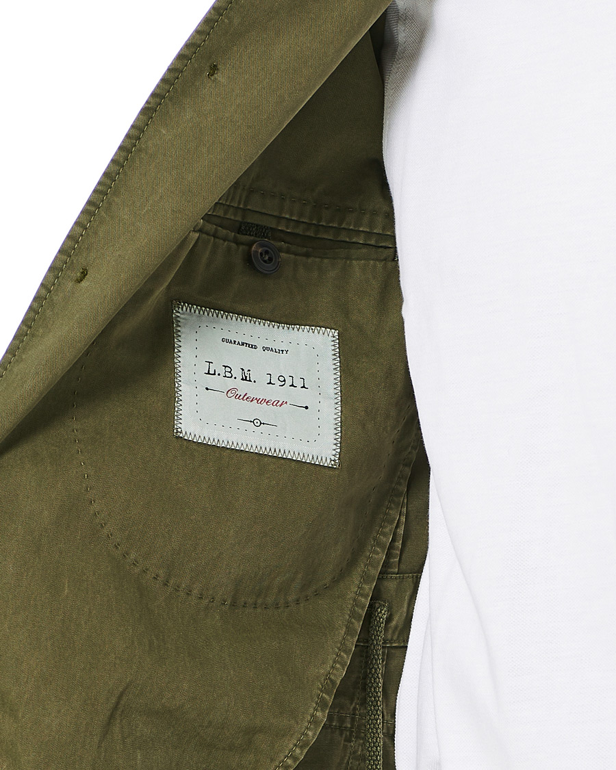 Heren | Jassen | L.B.M. 1911 | Cotton Gabardine Field Jacket Olive