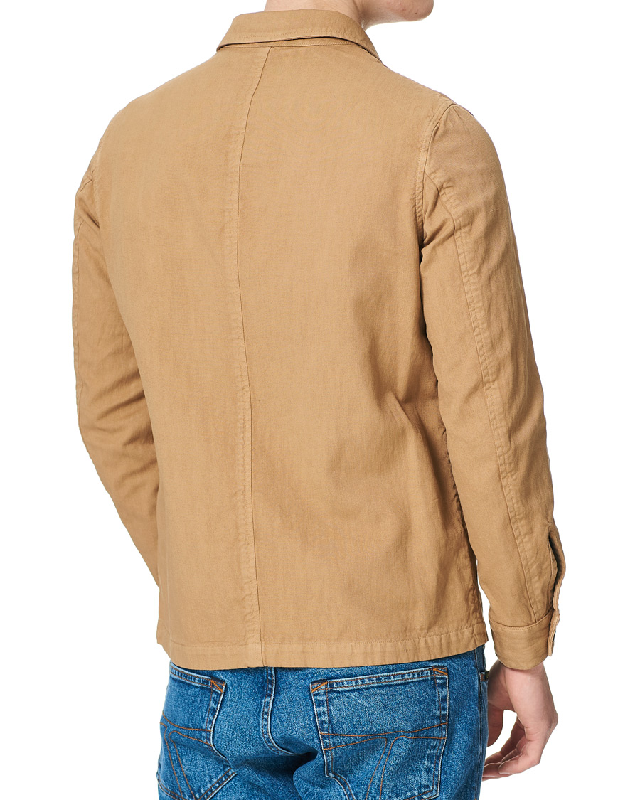 Heren | Overhemden | L.B.M. 1911 | Cotton/Linen Overshirt Beige