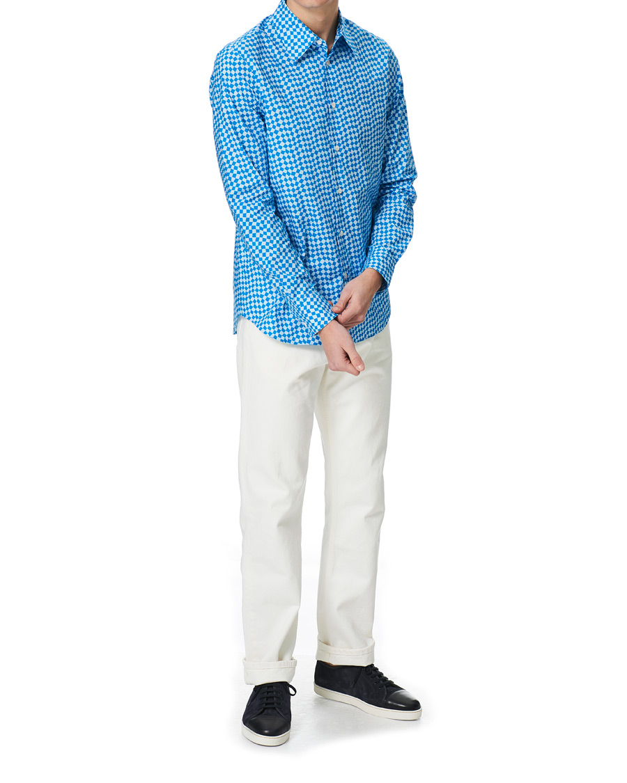 Heren | Overhemden | Marni | Rhombus Print Shirt Blue