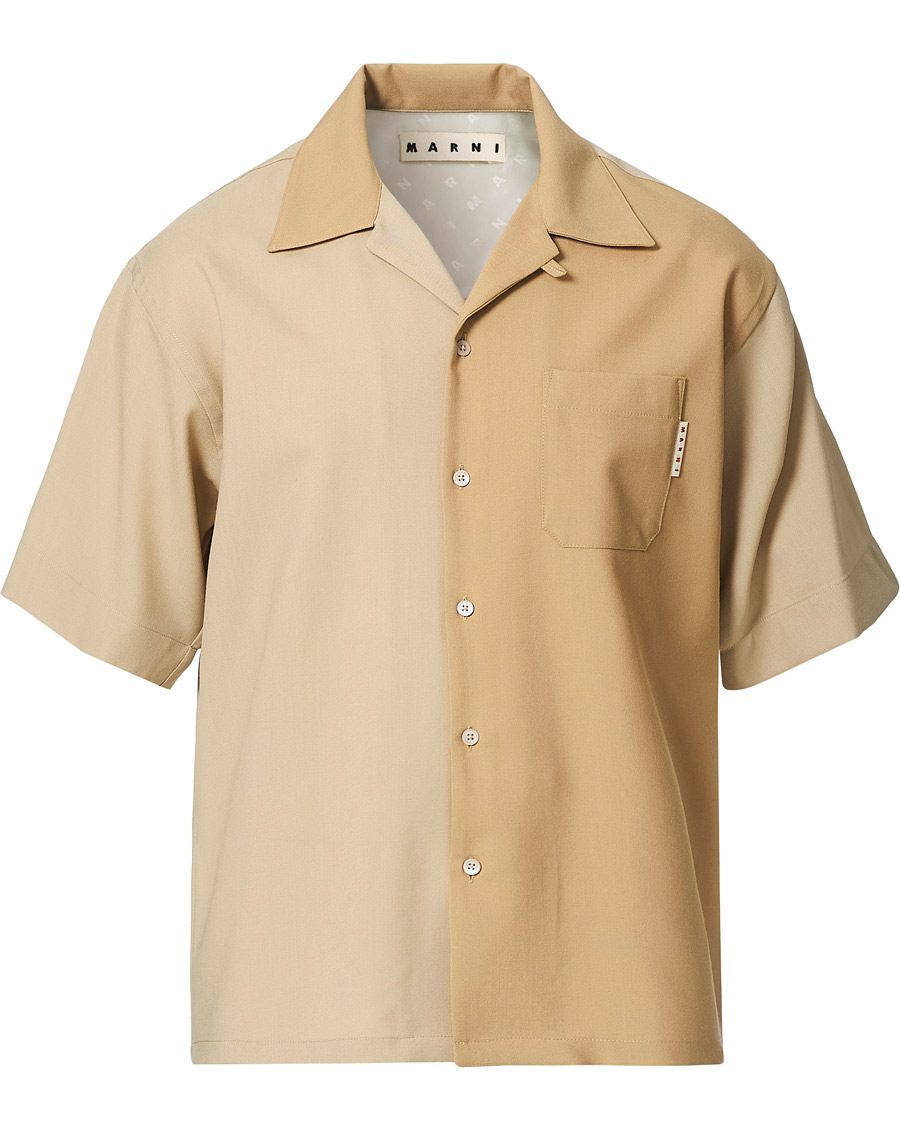 Heren | Overhemden | Marni | Colour Block Bowling Shirt Beige
