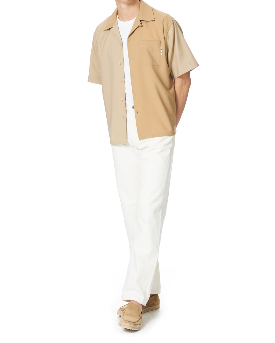 Heren | Overhemden | Marni | Colour Block Bowling Shirt Beige