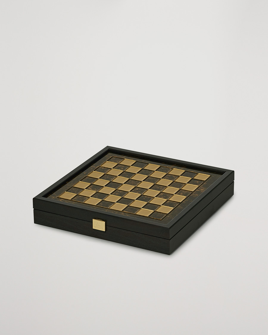 Heren | Kerstcadeaus | Manopoulos | Greek Roman Period Chess Set Brown