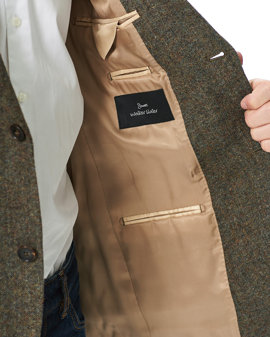 Heren | Blazers | Walker Slater | William Shetland Tweed Jacket Moss Donegal