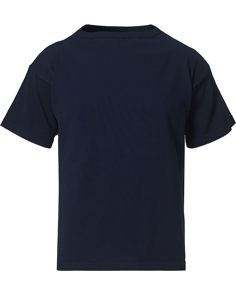 Heren | T-shirts | Andersen-Andersen | Boatsman Short Sleeve Tee Royal Blue