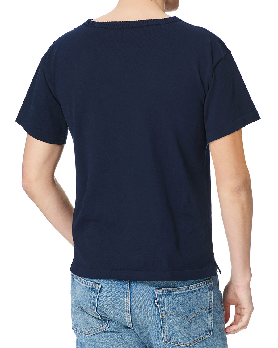 Heren | T-shirts | Andersen-Andersen | Boatsman Short Sleeve Tee Royal Blue