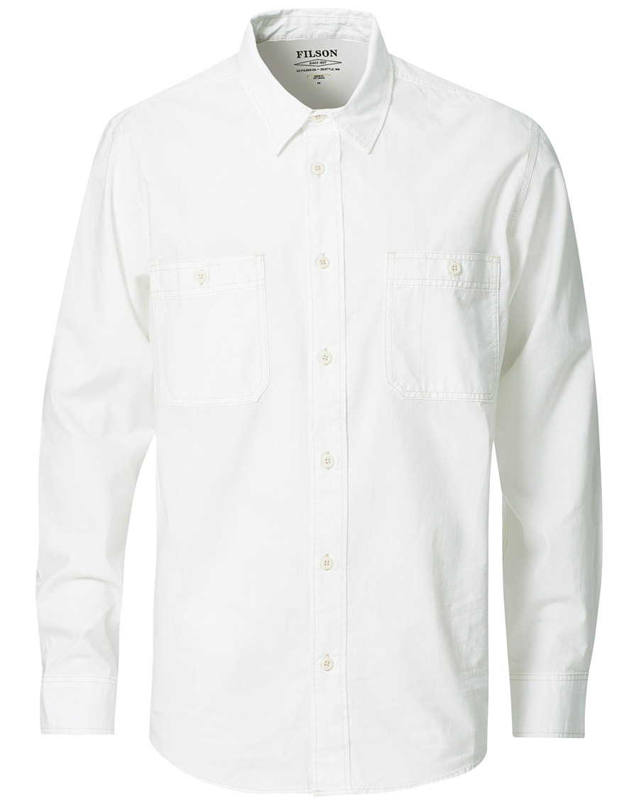 Heren | Overhemden | Filson | Chambray CPO Shirt White