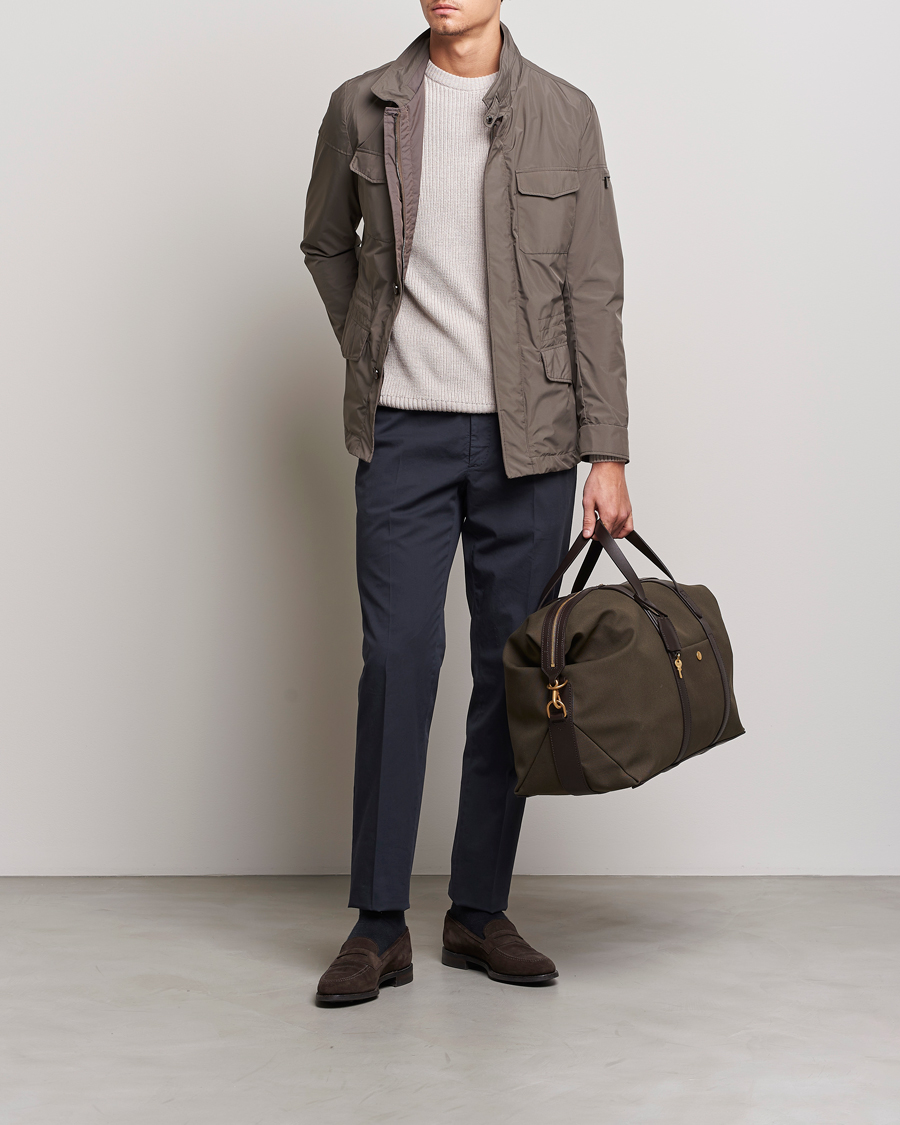 Heren | Tassen | Mismo | MismoM/S Avail 48h Nylon WeekendbagArmy/Dark Brown