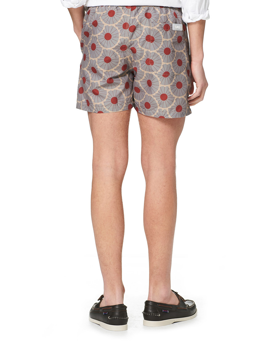 Heren | Zwembroek | OAS | Printed Swim Shorts Grey Gatsby