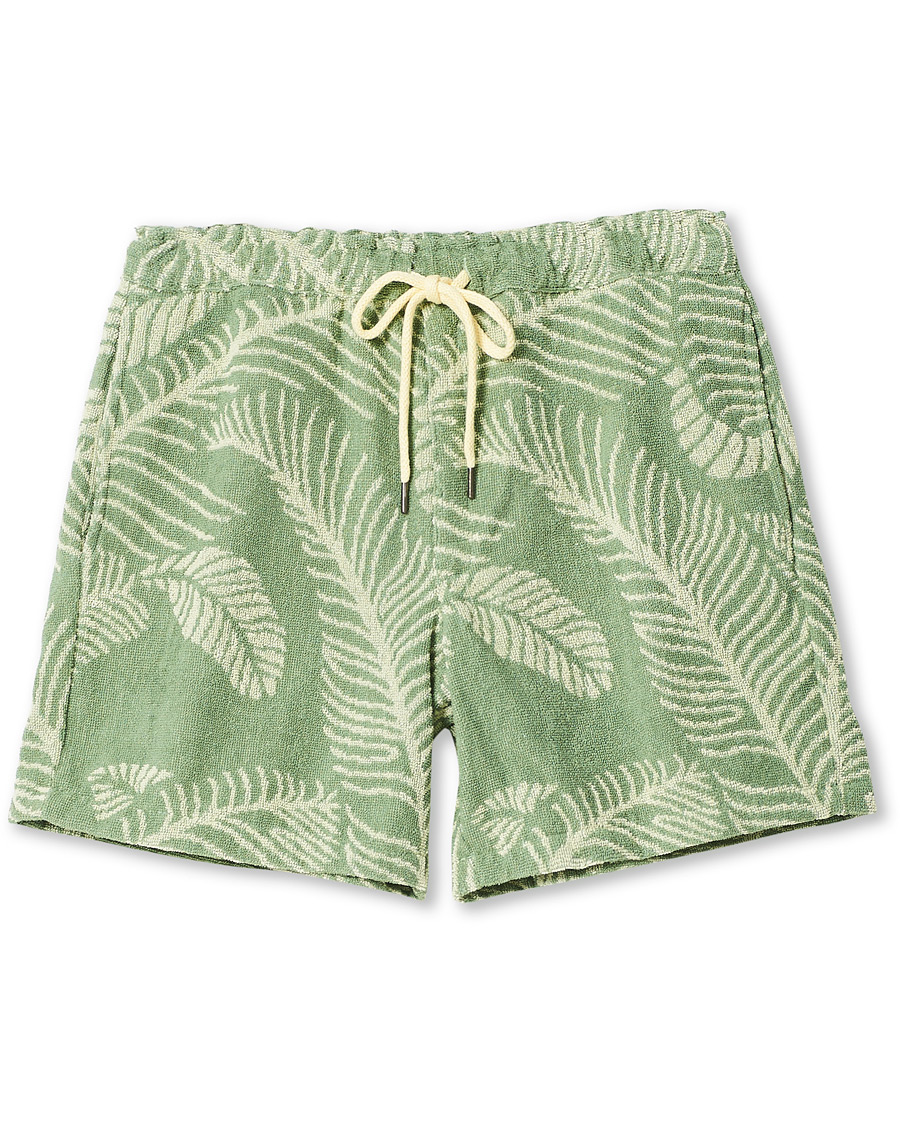 Heren | Korte broek | OAS | Banana Leaf Terry Shorts Green