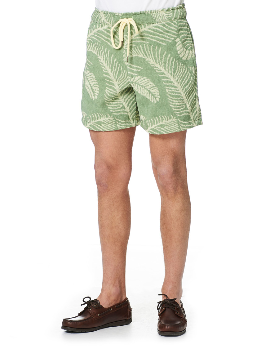 Heren | Korte broek | OAS | Banana Leaf Terry Shorts Green
