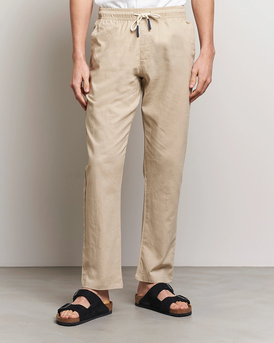 Heren |  | OAS | Linen Long Pants Beige