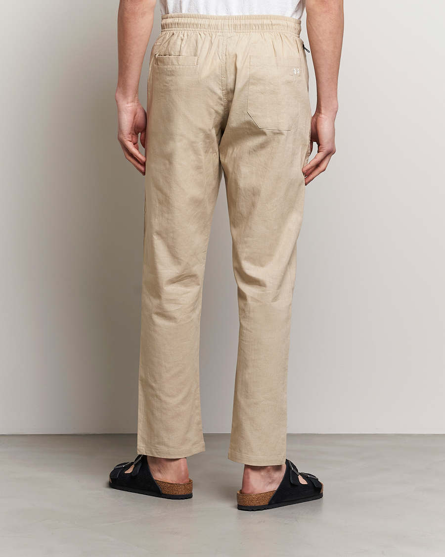 Heren | Broeken | OAS | Linen Long Pants Beige