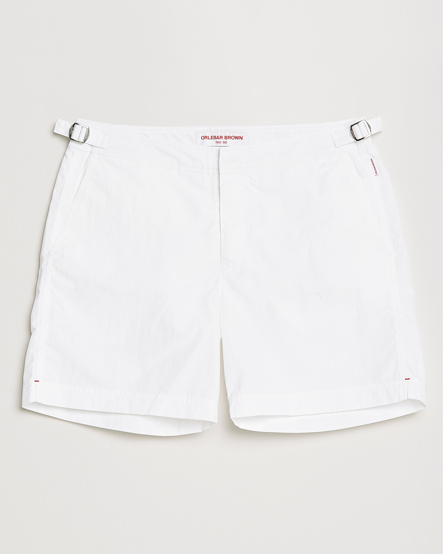 Heren | Zwembroek | Orlebar Brown | Bulldog II Medium Length Swim Shorts White