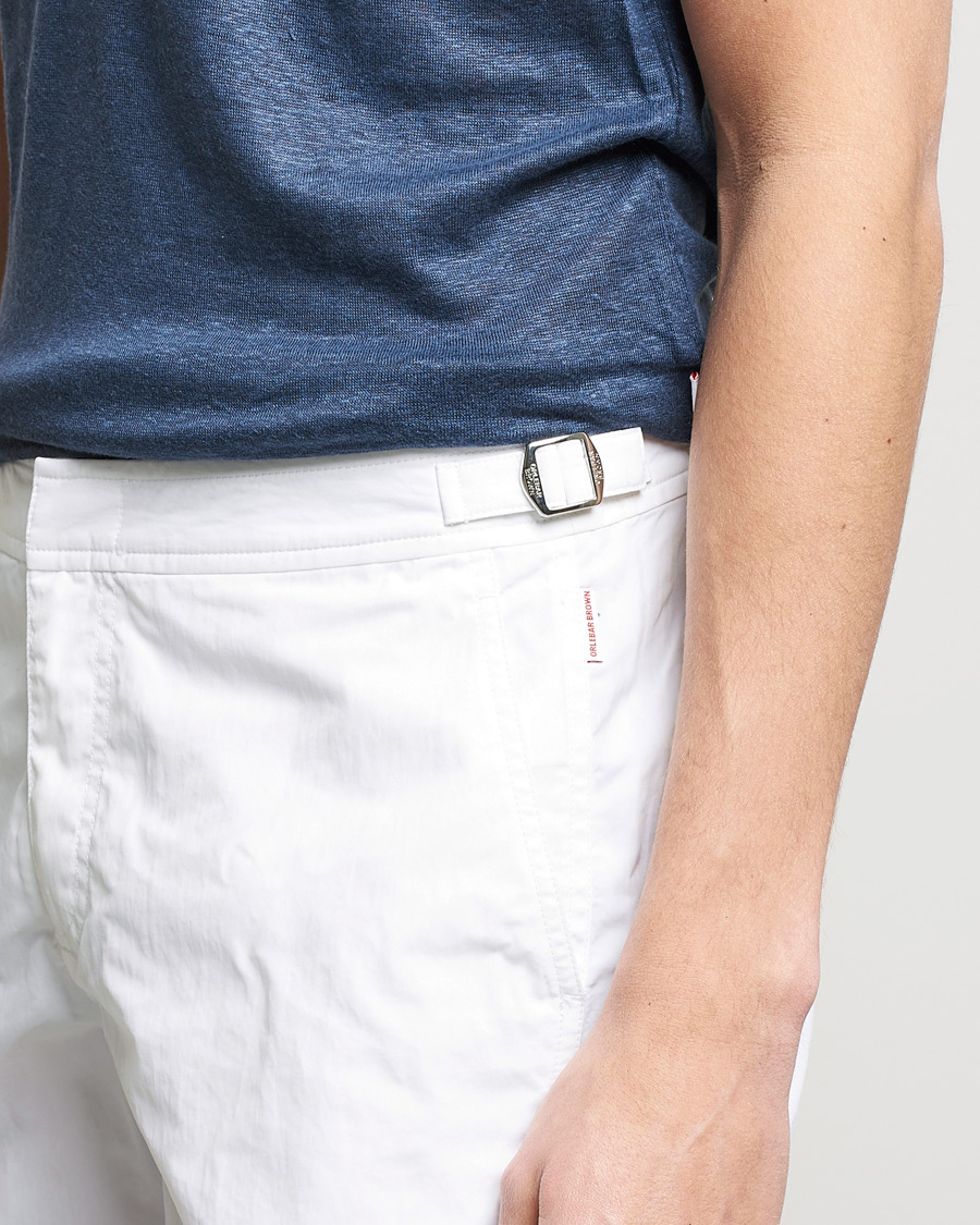 Heren | Zwembroek | Orlebar Brown | Bulldog II Medium Length Swim Shorts White