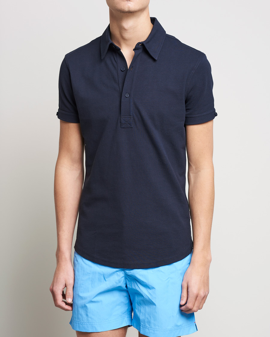 Heren |  | Orlebar Brown | Sebastian Tailored Cotton Polo Navy